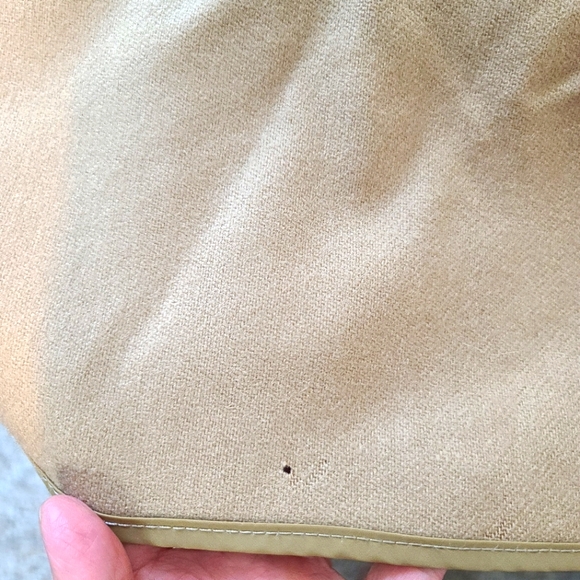 Burberry Women’s Vintage Tan Nova Check Trench Coat–Wool Lined–Size 14 XX-Long - Picture 9 of 16